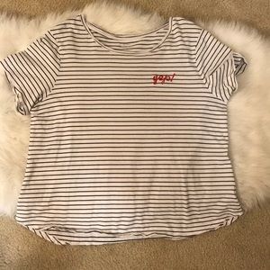 Old navy “yep!” Striped top